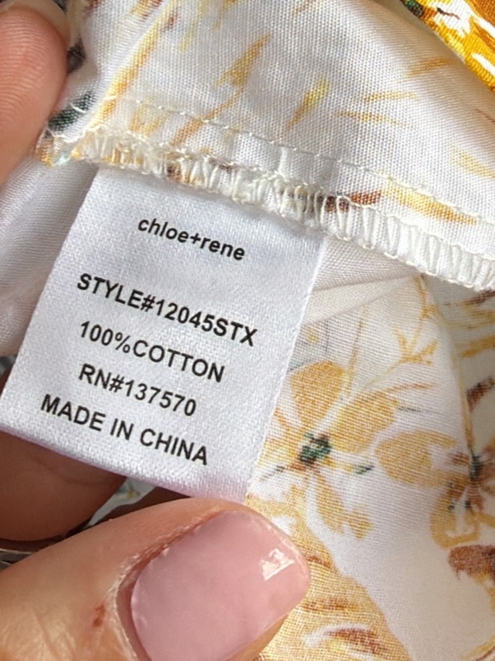 Chloe & Rene pineapple dress - Picture 3 of 4